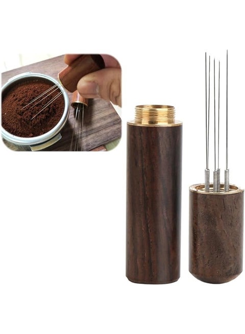 Espresso Coffee Stirring Tool with 6 Fine Needles 0.4 mm, Improves Coffee Distribution for Even Extraction, Ideal for Espresso and Coffee Brewing